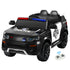 Rigo Kids Electric Ride On Patrol Police Car Horn Music Remote Black