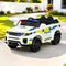 Kids Ride On Police Car 12V Electric Toy Car with Remote Control White