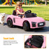 Ride On Car Licensed  R8 12V Electric Car for Kids Battery Pink