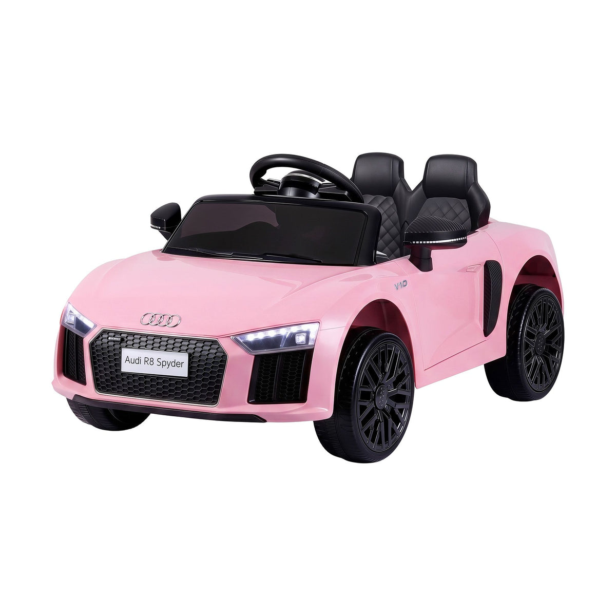 Ride On Car Licensed  R8 12V Electric Car for Kids Battery Pink