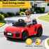 Ride On Car Licensed  R8 12V Electric Car for Kids Battery Red