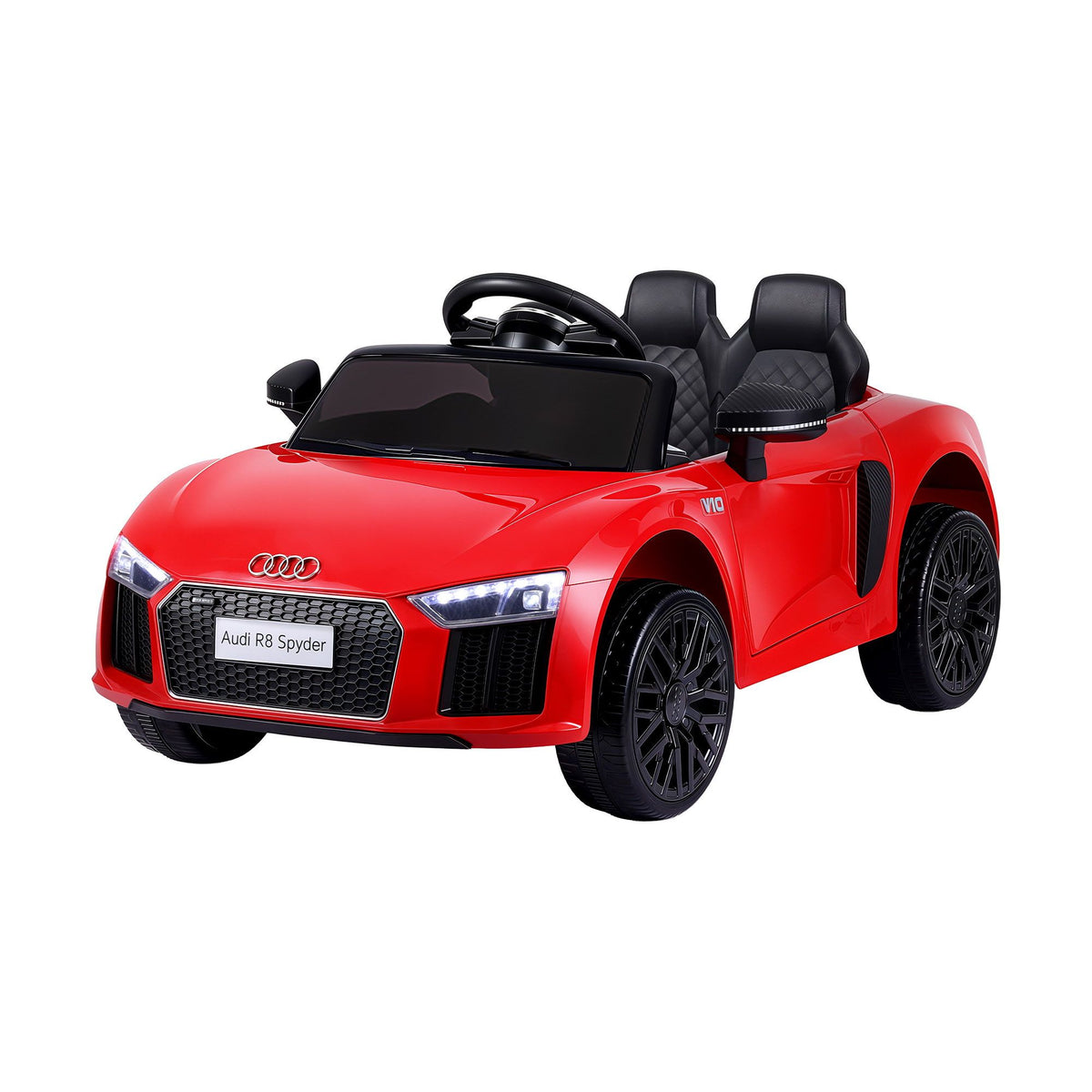 Ride On Car Licensed  R8 12V Electric Car for Kids Battery Red