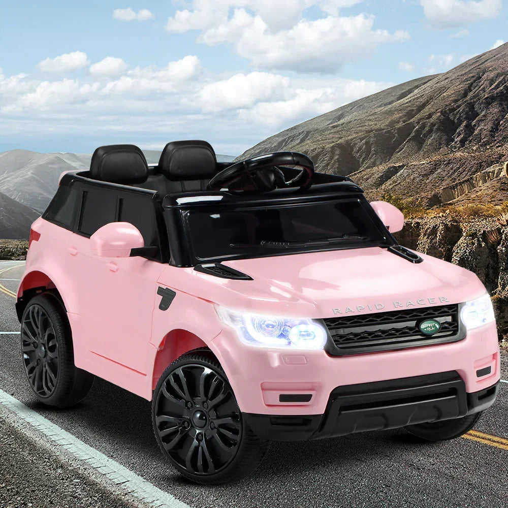 Kids Electric Ride On SUV 12V Range Rover Style Car Remote Pink