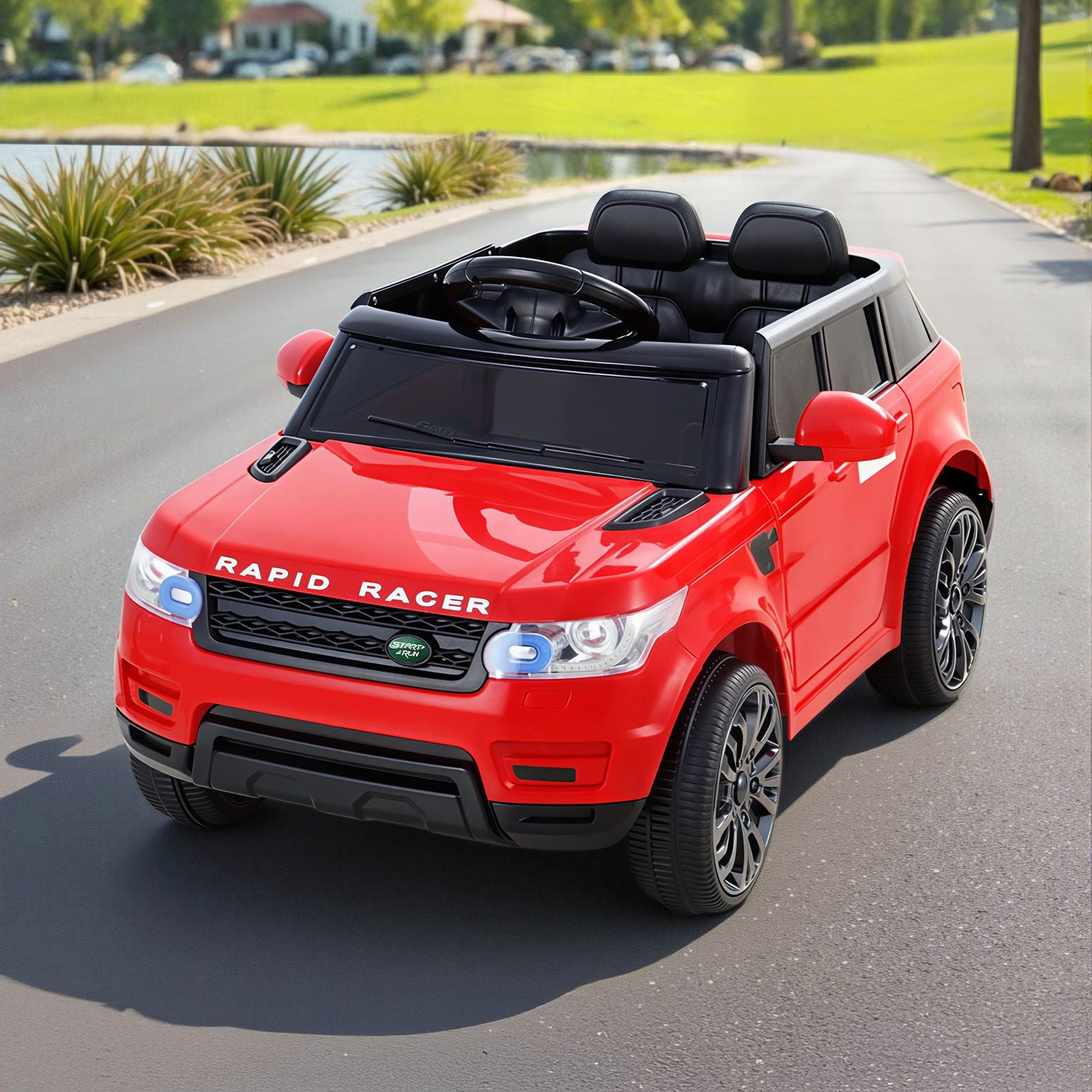 Kids Ride On Car 12V – Range Rover‑Inspired SUV with Remote Red