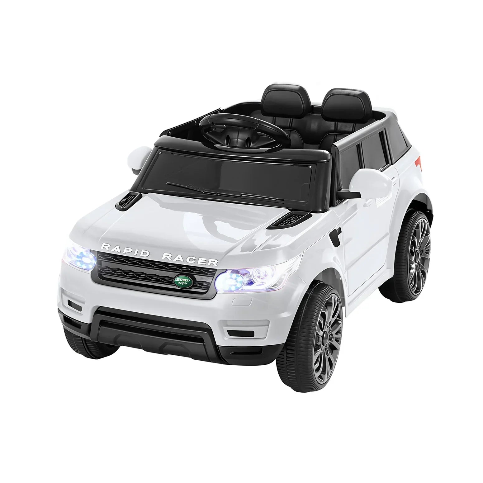 Kids Ride On Car – Range Rover Inspired, 50W Twin Motor, Remote, White
