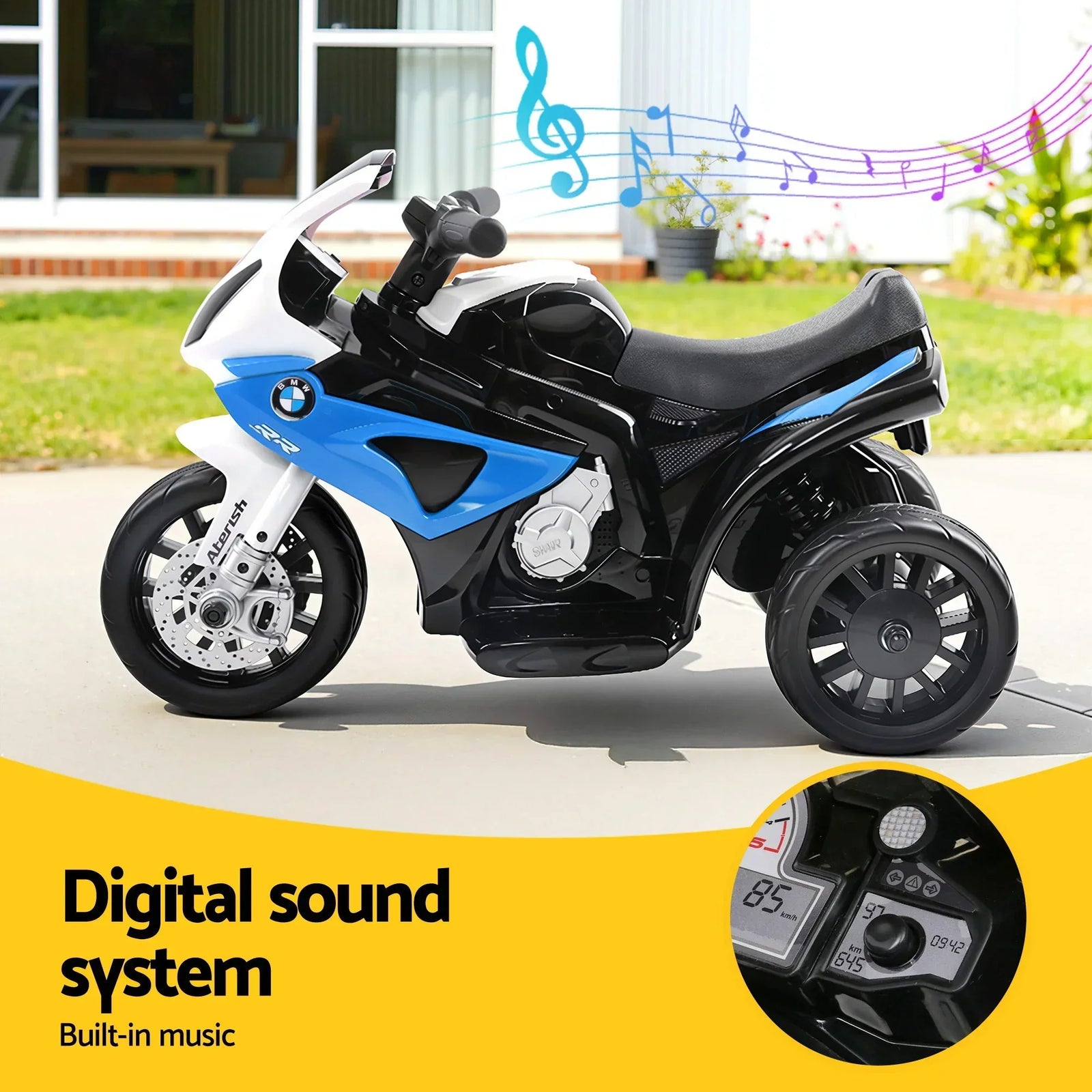 Kids BMW S1000RR Ride On Motorbike 6V Licensed Electric Bike Blue