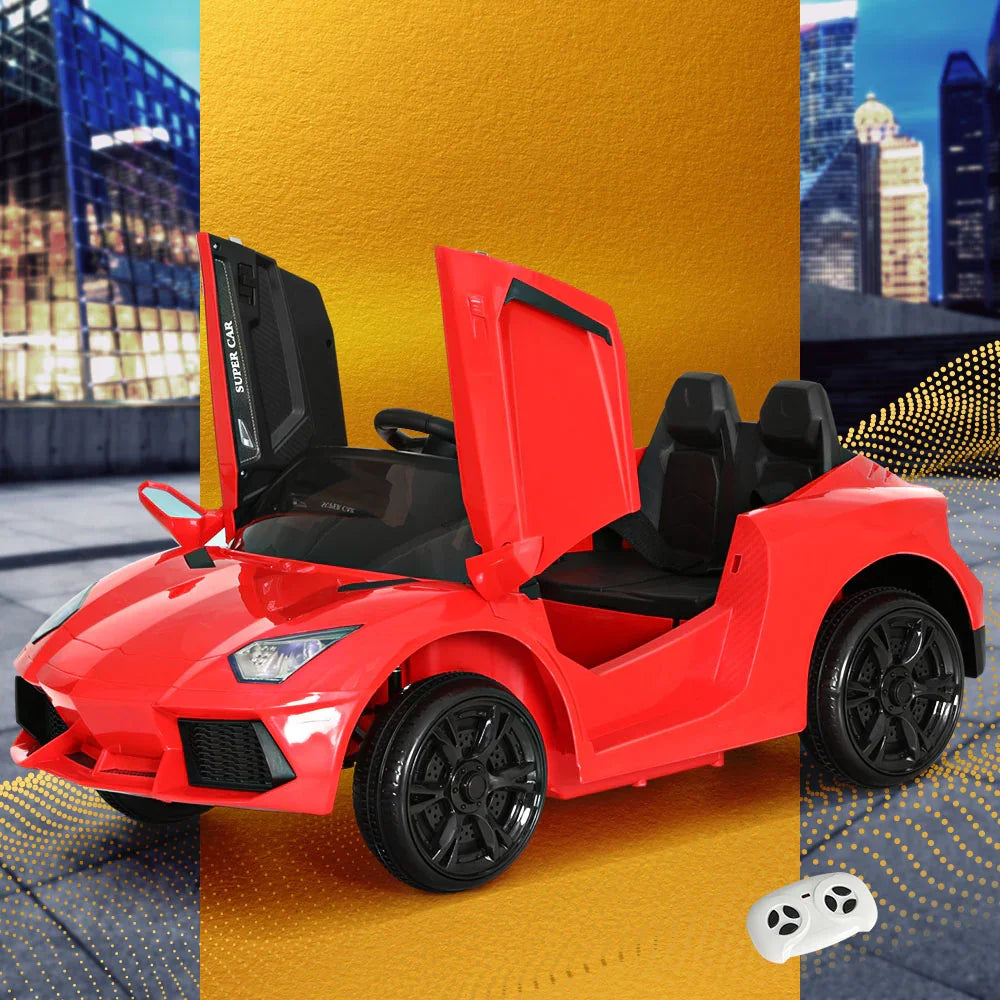 Kids Electric Ride On Car Ferrari-Inspired Toy Cars Remote 12V Red