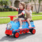 Rigo Kids Ride on Car Train 12V Electric Toy 2 Seaters Storage 87cm Blue