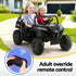 Kids Ride On Car Electric Toys Cars Headlight Music Remote Control Black