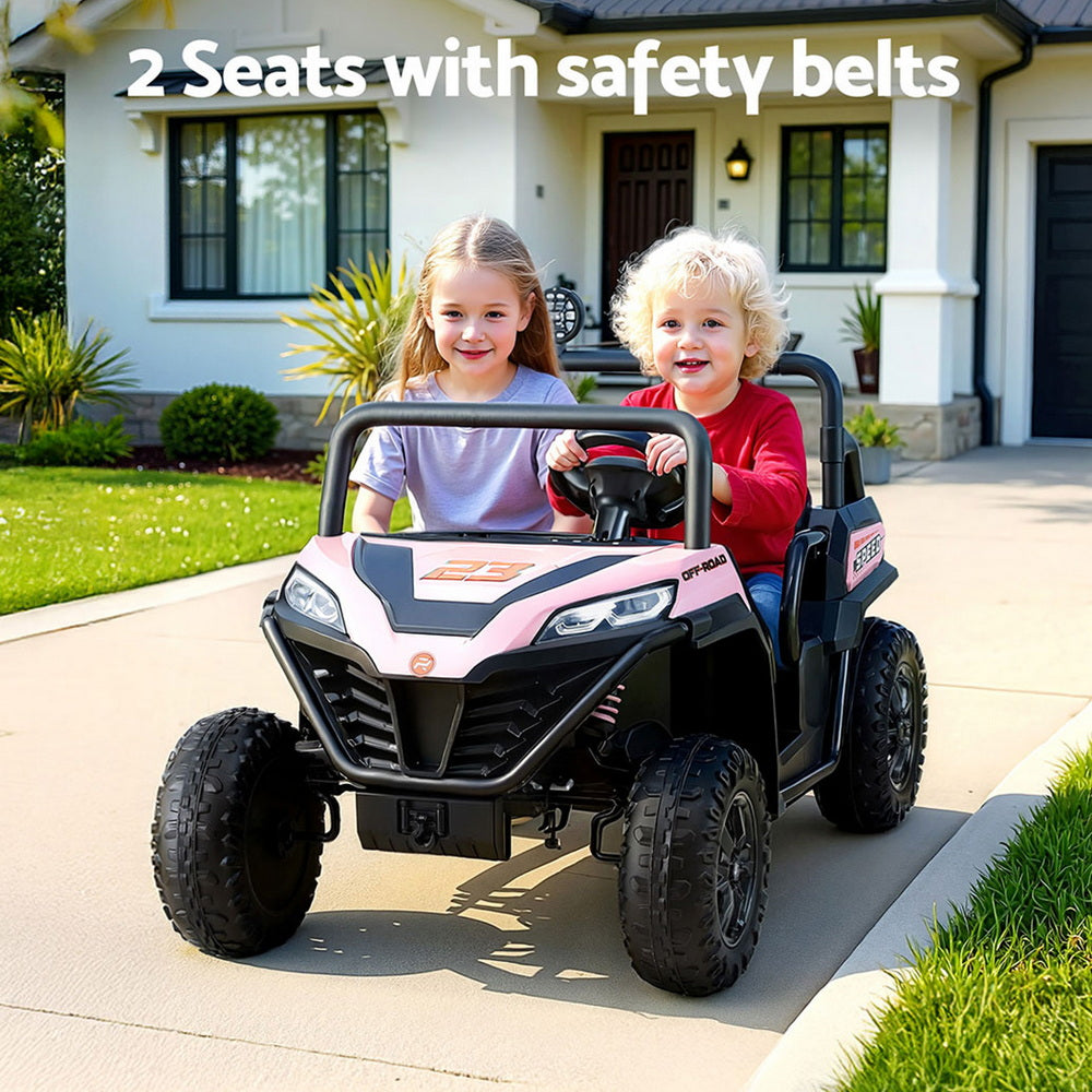 Kids Ride On Car Electric Toys Cars Headlight Music Remote Control Pink