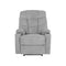 Recliner Chair Electric Massage Chairs Heated Polyester Grey