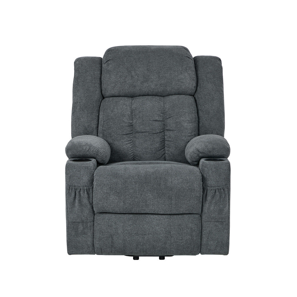 Recliner Chair Lift Heated Massage Armchair Charge Ports