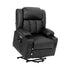 Electric Lift Massage Armchair With 2 Charge Ports Black