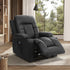 Recliner Heated Massage Armchair Lounge Sofa PU Leather Black