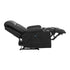 Recliner Heated Massage Armchair Lounge Sofa PU Leather Black