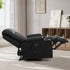 Recliner Heated Massage Armchair Lounge Sofa PU Leather Black