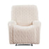 Recliner Chair Covers with Storage Side Pockets Beige