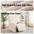 Recliner Chair Covers with Storage Side Pockets Beige