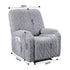 Recliner Chair Covers with Storage Side Pockets Grey