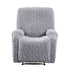 Recliner Chair Covers with Storage Side Pockets Grey