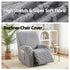 Recliner Chair Covers with Storage Side Pockets Grey