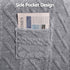 Recliner Chair Covers with Storage Side Pockets Grey