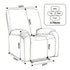 Stretch Kids Recliner Cover 4-Pieces Recliner Chair Slipcovers Printed Polyester
