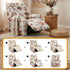 Stretch Kids Recliner Cover 4-Pieces Recliner Chair Slipcovers Printed Polyester