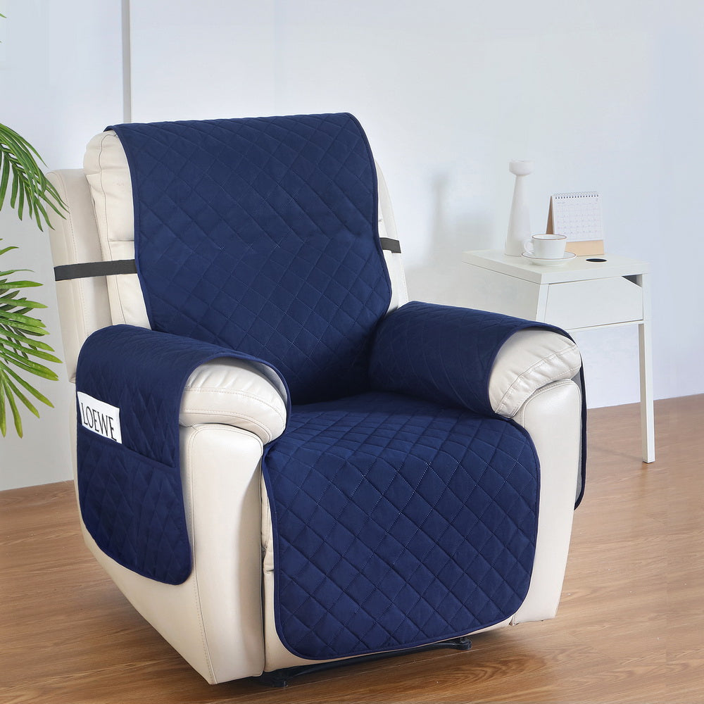 Recliner Chair Cover 100% Water Resistant Navy