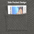 Recliner Chair Covers with Storage Side Pockets Grey Fabric