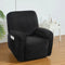 Artiss 1 Seater Velvet Recliner Chair Cover Stretch Black