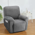 Recliner Chair Covers 1 Seater Velvet Grey