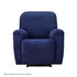 Recliner Chair Covers 1 Seater Velvet Navy