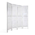 4 Panel Wooden Room Divider White Folding Privacy Screen Partition Wall