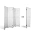 4 Panel Wooden Room Divider White Folding Privacy Screen Partition Wall