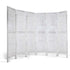6 Panel Room Divider Folding Privacy Screen White Wooden Partition