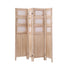 Room Divider 4 Panel Folding Privacy Screen Partition Rotatable Photo Frame Picture Collage Display Solid Wood Natural