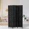 Artiss 3 Panel Room Divider Screen 170cm Foldable Woven Black