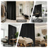 Room Divider Curtain Ceiling Mounted Track Sets Flexible Black