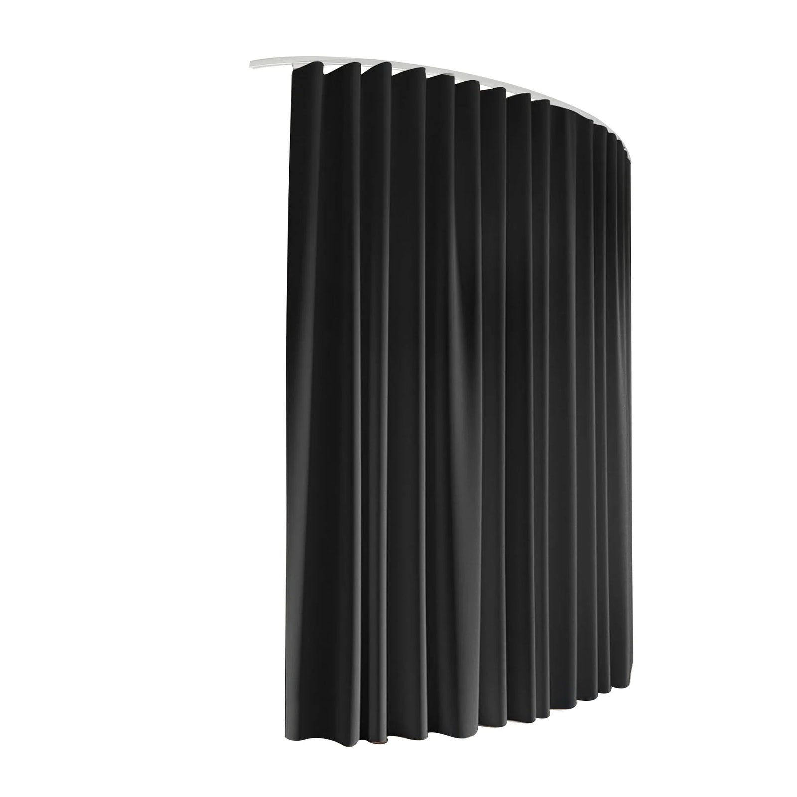 Room Divider Curtain Ceiling Mounted Track Sets Flexible Black