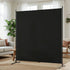 Artiss Room Divider Screen 175x180cm Fabric Black