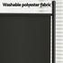 3 Panel Room Divider Set of 2 Folding Privacy Screen Fabric Room Separator Partition Black