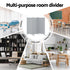 3 Panel Room Divider Set of 2 Folding Privacy Screen Fabric Room Separator Partition Grey