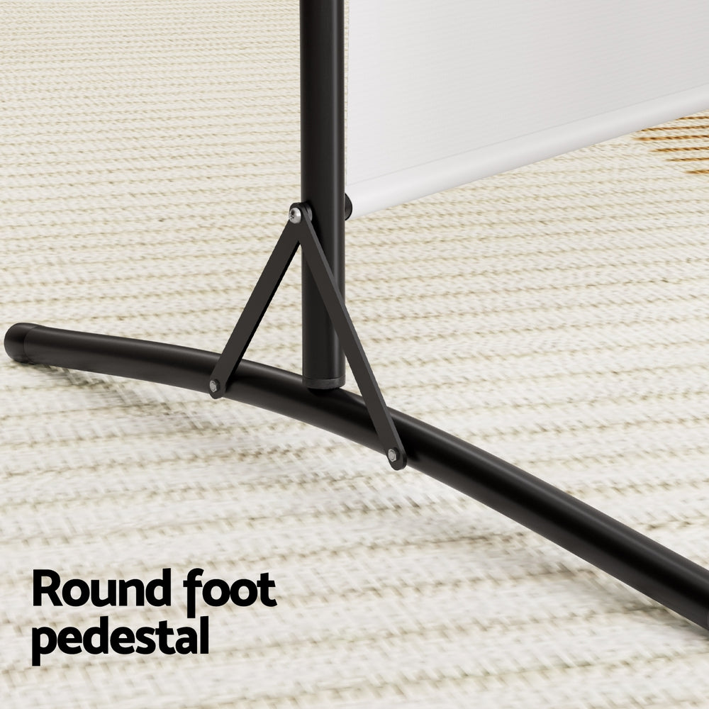 3 Panel Room Divider Screen 260x180cm Fabric White