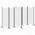 3 Panel Room Divider Set of 2 Folding Privacy Screen Fabric Room Separator Partition White