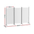 3 Panel Room Divider Set of 2 Folding Privacy Screen Fabric Room Separator Partition White