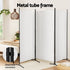 3 Panel Room Divider Set of 2 Folding Privacy Screen Fabric Room Separator Partition White