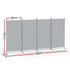 Artiss 4 Panel Room Divider Screen 345x180cm Fabric Grey