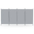 Artiss 4 Panel Room Divider Screen 345x180cm Fabric Grey