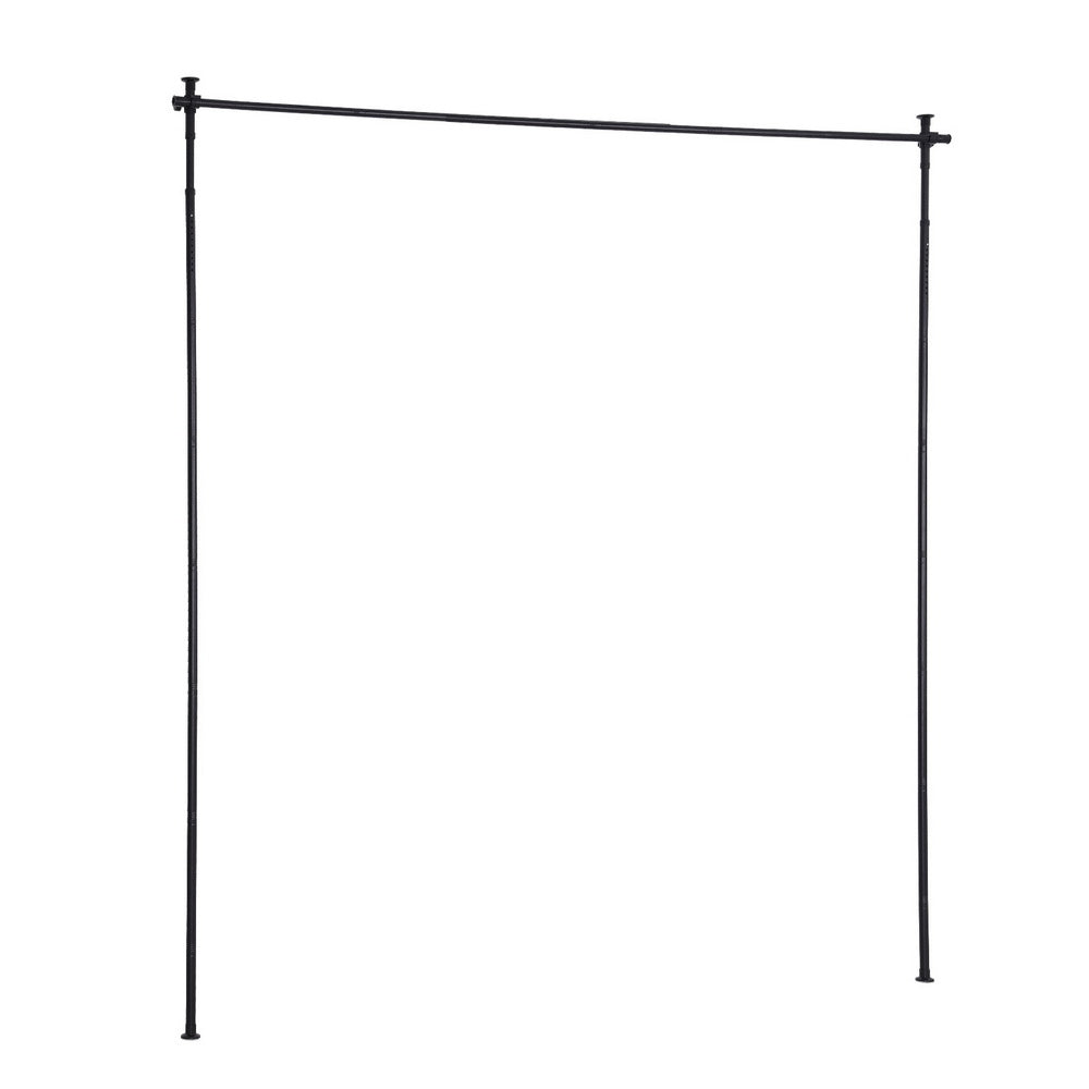 Room Divider Curtain Rod Extendable Black